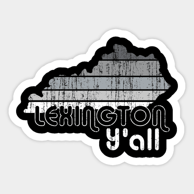 Vintage Lexington Y'all Sticker by KentuckyYall